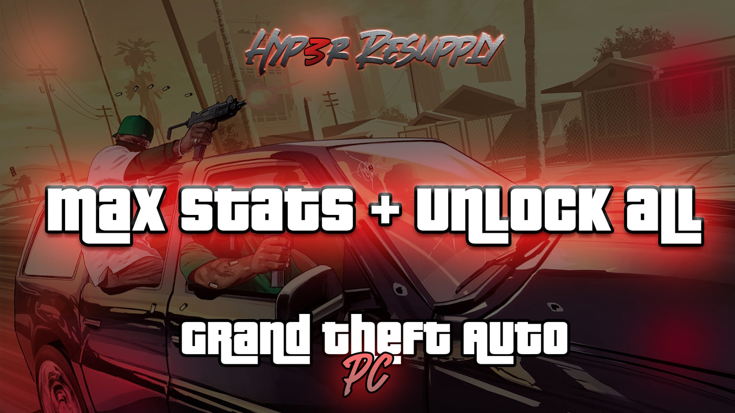 GTA Online PC Max Stats + Unlock all