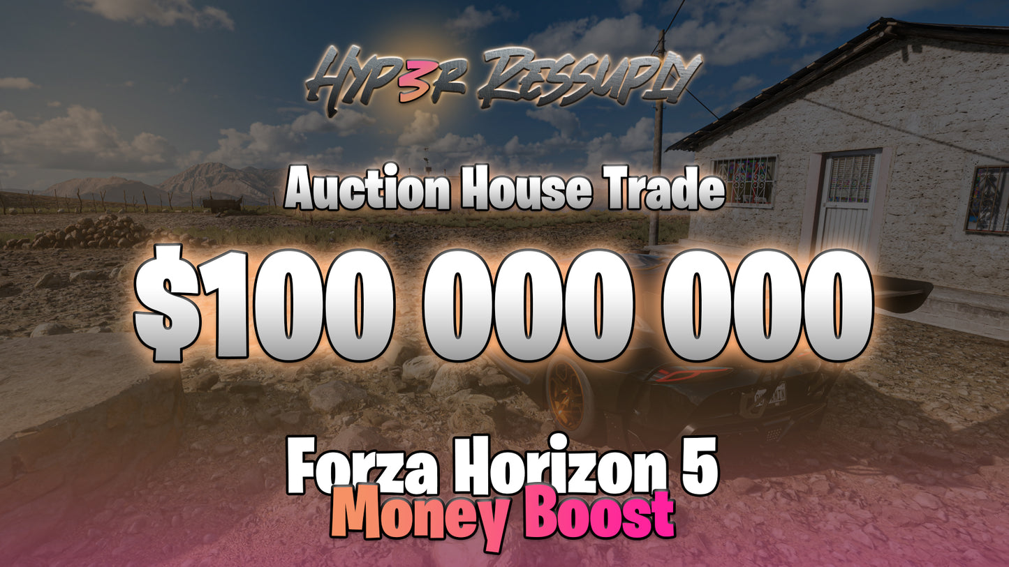 Forza Horizon 5 100 Million - Xbox One/Series X/S or Steam [Auction House Trade]
