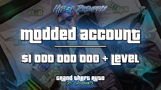 GTA Online Modded Account 1 Billion + Level  PS4/PS5