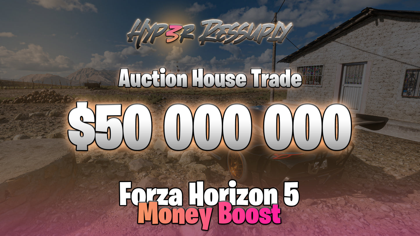 Forza Horizon 5 50 Million - Xbox One/Series X/S or Steam [Auction House Trade]